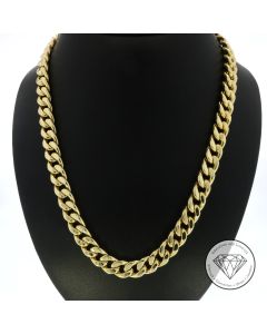 Panzer Kette 585 / 14 Kt Gelb Gold 43 cm