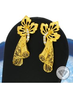 Ohrhänger / Ohrringe oriental, 875 Gold 21k 21 KT 
