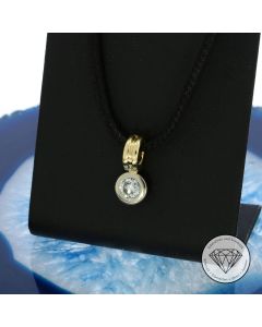 Solitär Brillant Anhänger 585 / 14 Kt 0,595 Carat Weiß Gold