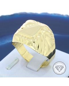 Herren Siegel Ring 585 / 14 Kt Gelb Gold Gr. 65