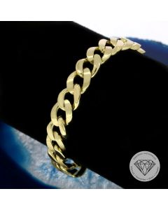Massives Panzer Armband 585 / 14 Kt Gelb Gold 18,5 cm