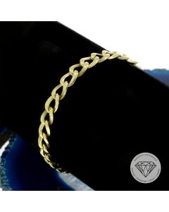 Panzer Armband massiv 333 / 8 Kt Gelb Gold 18 cm