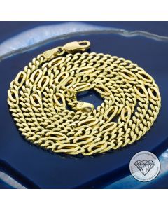 Massive Kette 585 / 14 Karat Gelb Gold 55,0 cm