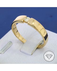 Original Christ Solit&auml;r Brillant Ring 585 / 14 Kt Gelb Gold Gr. 55