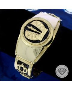 Kronen Armband 585 / 14 Kt Gelb Gold 20,5 cm