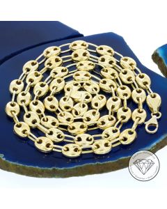 Bohnen Kette 750 / 18 Karat Gelb Gold 60,0 cm