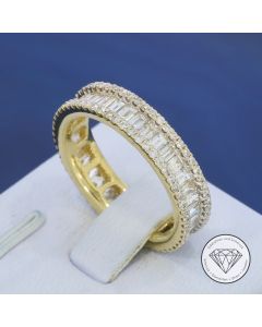 Brillant Diamant 2,15 Carat Ring 750 / 18 Kt Gelb Gold
