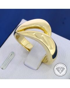 Designer Damen Ring 585 / 14 Kt Gelb Gold