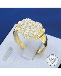 Herz Ring 585 / 14 Kt Gelb Gold Gr. 57