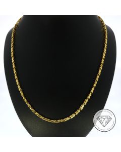 Damen Kette oriental 916 / 22 Kt Gelb Gold 55 cm