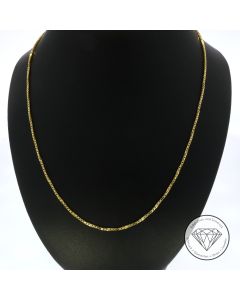 Venezianer Kette 750 / 18 Kt Gelb Gold 72 cm
