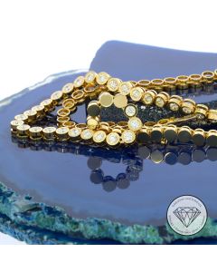 Lupenreine Brillant Collier Kette 750 / 18 Karat Gold 44,5 cm