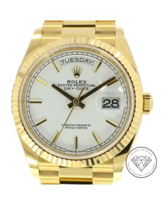 Rolex Day-Date 128238 Uhr Fullset 36 mm Gelb Gold Automatik