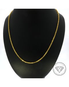 Glieder Kette massiv 916 / 22 Kt Gelb Gold 56 cm