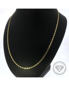 S-Panzer Kette 585 / 14 Kt Gelb Gold 52 cm
