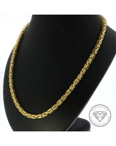 Massive K&ouml;nigs Kette 585 / 14 Kt Gelb Gold 60 cm