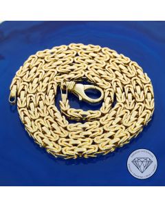 Massive Königs Kette 585 / 14 Kt Gelb Gold 60,5 cm