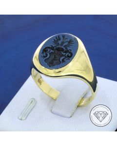 Wappen Siegel Ring 585 / 14 Kt Gold | Edeluhren & Schmuck