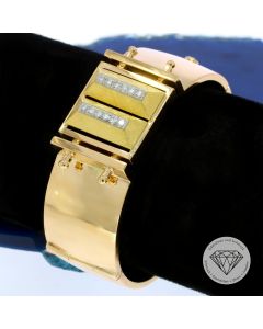Brillant 0,48 Carat Armreif 585 / 14 Kt Gold Handarbeit