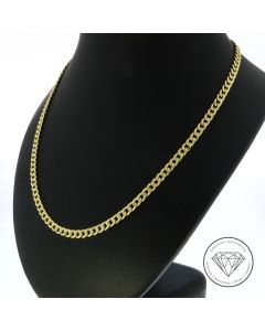 Panzer Kette 585 / 14 Kt Gelb Gold 46 cm