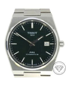 Tissot PRX Powermatic 80 Automatik Uhr Grün 40mm T137.407.11.091.00 Full Set