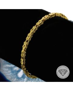 K&ouml;nigsketten Armband 916 / 22 Kt Gelb Gold 19,5 cm