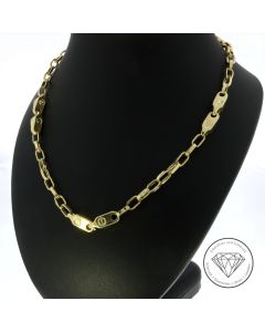 Anker Variant "Bolt / Screw" Kette 585 / 14 Kt Gelb Gold 58 cm