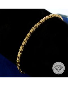 Königs Armband 585 / 14 Karat Gelb Gold 19,5 cm