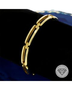 Glieder Armband 585 / 14 Kt Gelb Gold 20 cm