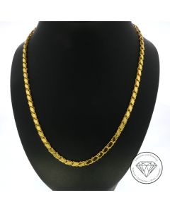 Pl&auml;ttchen Kette oriental 916 / 22 Kt Gelb Gold 56 cm