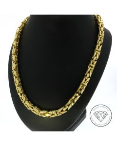 Massive K&ouml;nigs Kette 585 / 14 Kt Gelb Gold 60,0 cm