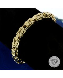 Königs Armband 585 / 14 Karat Gelb Gold 20,0 cm