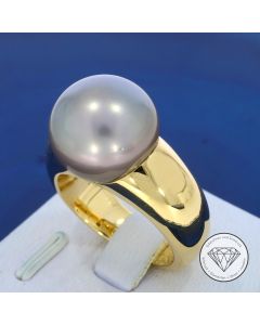 Tahiti-Perlen Ring 750 / 18 Karat Gelb Gold