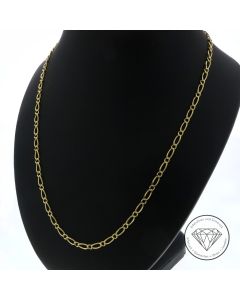 Panzer Kette 585 / 14 Kt Gelb Gold 54 cm