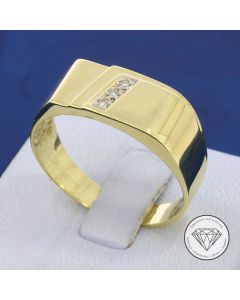 Diamant Ring 585 / 14 Kt Gold Gr. 64