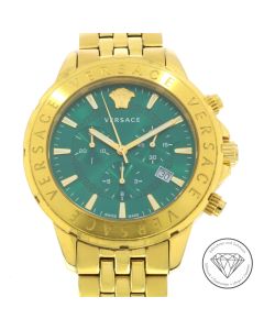 Versace Signature Chronograph 44mm VEV600619 Uhr Box + Papiere 