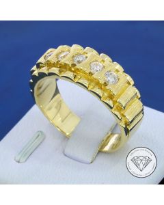 Kronen Siegel Ring 585 / 14 Kt Gelb Gold Gr. 65,5