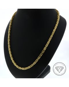 Massive K&ouml;nigs Kette 585 / 14 Kt Gelb Gold 61 cm