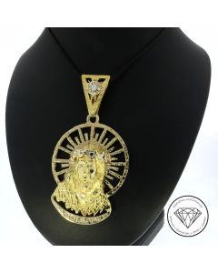 Jesus Bildnis Brillant Anh&auml;nger 750 / 18 Kt Gold