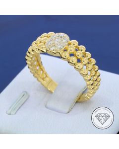 Brillant Ring 750 / 18 Kt Gelb Gold Gr. 55,5
