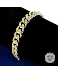 Brillant 0,64 Ct Armband 585 / 14 Kt Gold 20,0 cm