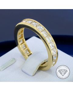 Memory Ring Handarbeit 585 / 14 Kt Gelb Gold Gr 59