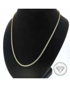 Damen Collier Kette 585 / 14 Kt Gelb Gold 39-43,5 cm