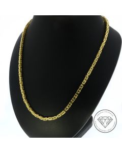 Massive Damen K&ouml;nigskette 585 / 14 Kt Gelb Gold 50,5 cm