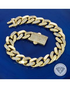 Panzer Armband 585 Gold 14 KT 17 cm 