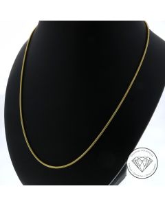 Schlangen Kette 585 / 14 Kt Gelb Gold 42 cm