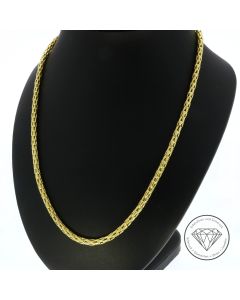 Schlauch Kette 750 / 18 Karat Gelb Gold 55,0 cm