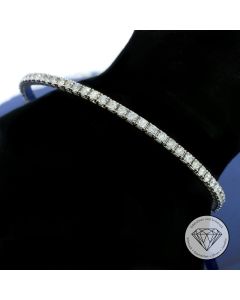Tennis Brillant Armreif 3,00 Ct 585 / 14 Kt Gold 18,0 cm T0399