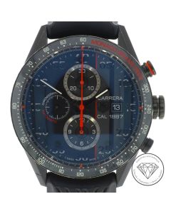 Tag Heuer Carrera Cal 1887 Chronograph CAR2A83 Uhr 43mm Titanium Full Set