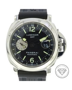 Officine Panerai Luminor GMT PAM00088 Stahl 44mm Automatik Uhr Full Set 